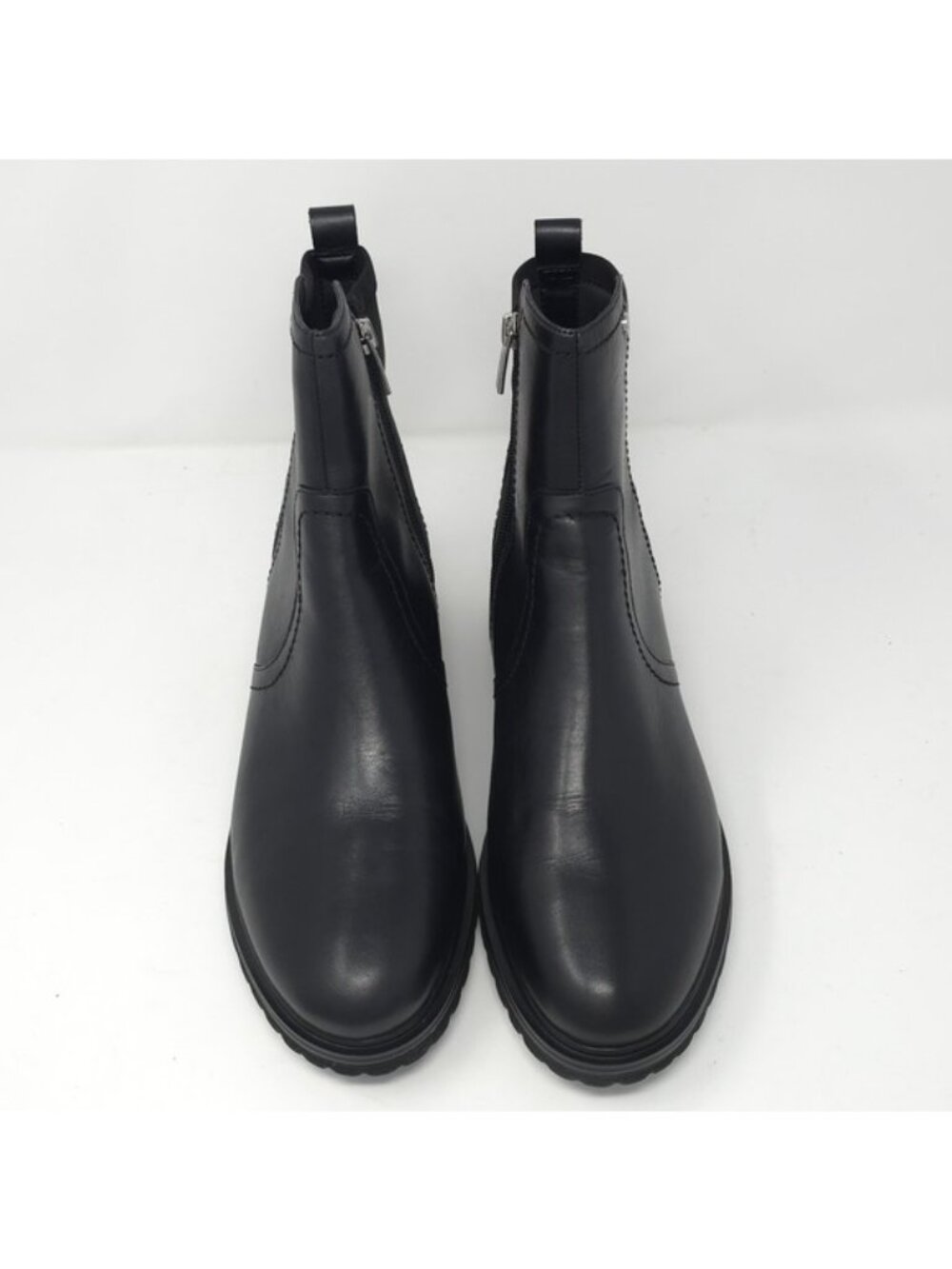 Rockport Black Leather Ankle Booties with Side Zip 9.5M - Picture 11 of 14